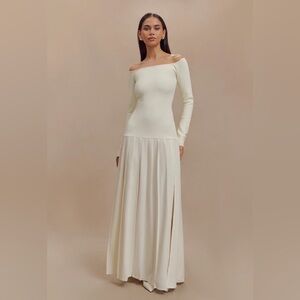 chinese dress ladies Giselle Off Shoulder Cowl Neck Maxi Dress